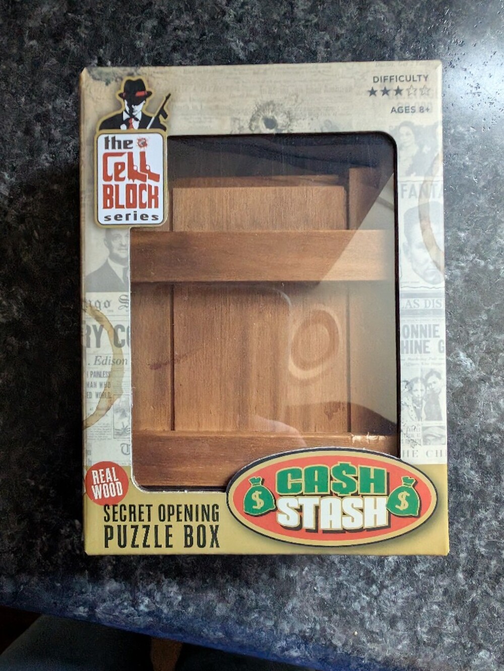 Cash Stash Wooden Puzzle Box